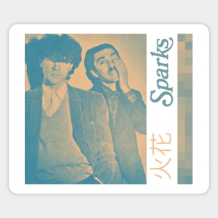 Sparks / Retro Style Duotone Fan Art Magnet